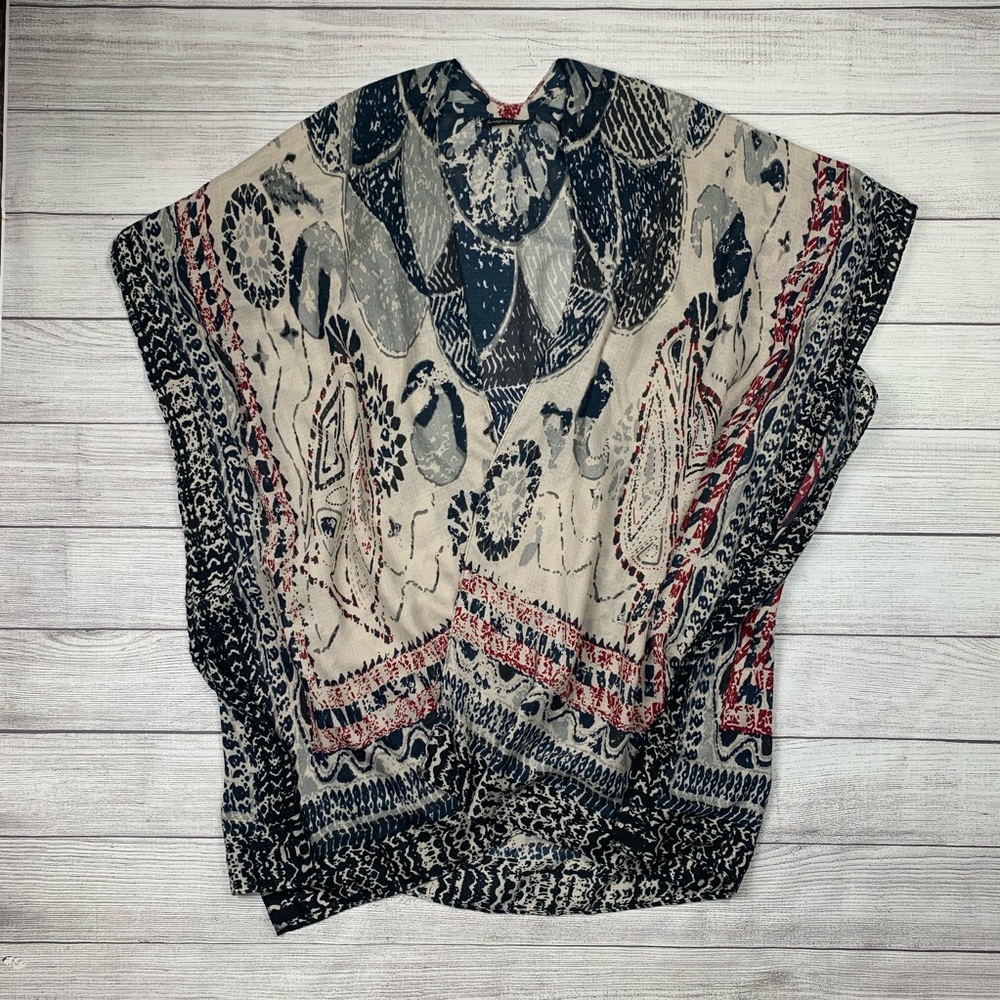 Free People Patterned Kimono